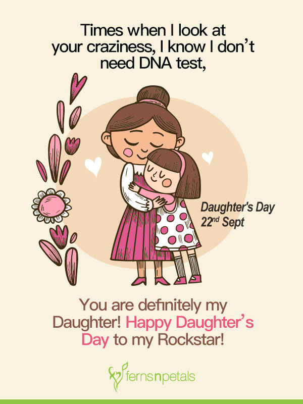 30+ Unique Quotes and Messages to wish Happy Daughters Day - Ferns N Petals