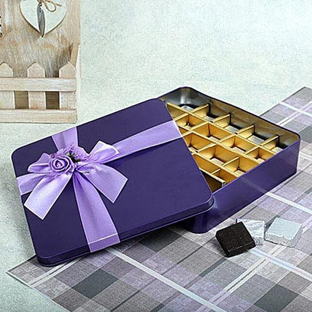 Assorted Chocolates Purple Box | Gift Chocolate Gift Boxes Online ...