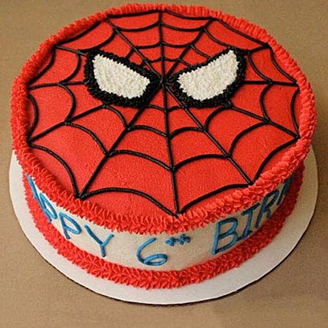 Number 5 Spiderman Cake<br/>