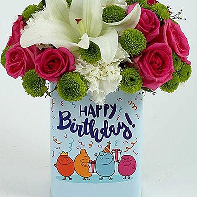 happy birthday mixed flowers arrangement_2