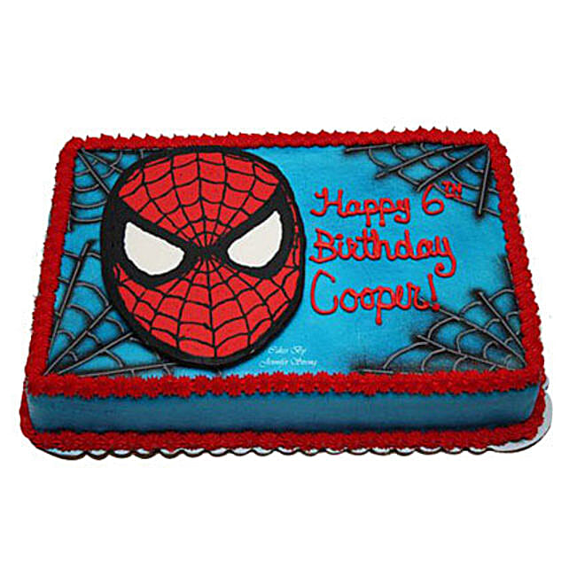 Mask Of Spiderman Cake 1kg Vanilla Gift Spider Themed Birthday Mask Of Spiderman Cake 1kg Vanilla