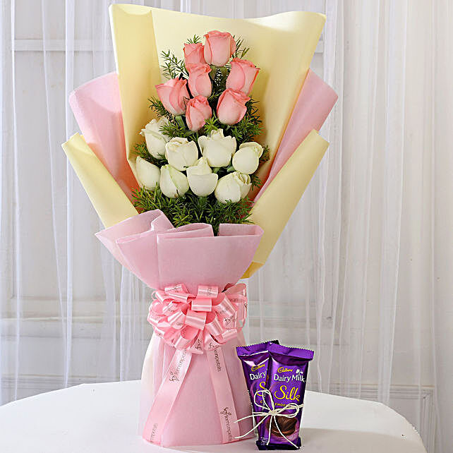Chocolates and Flower Bouquets | Flowers with Chocolates Online - Ferns ...