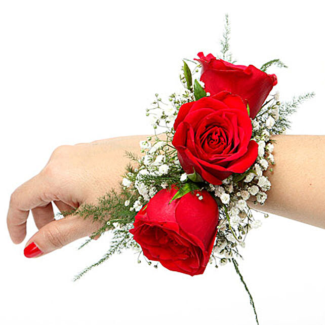Multicolor Bracelet with Rose Gold Plating - Casual Floral Bracelet - Gift  for Girls - Eva Floral Bracelet by Blingvine