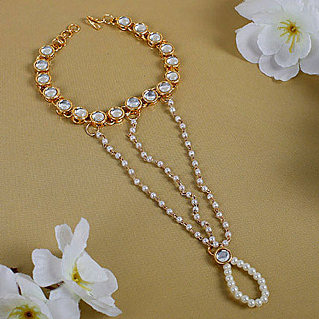 Bracelet Kundan Rakhi