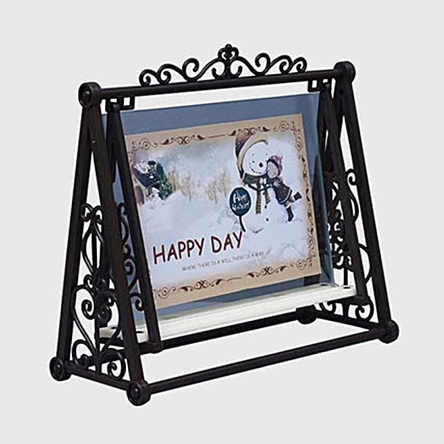 Swing Shaped Photo Frame Gift unique design photo frame Ferns N Petals