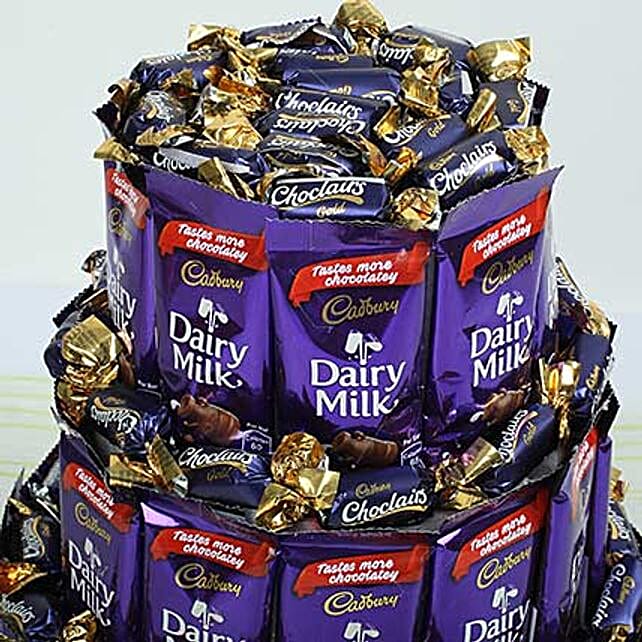 Dairy Milk Chocolate & Eclairs Arrangement Gift Best Chocolate for