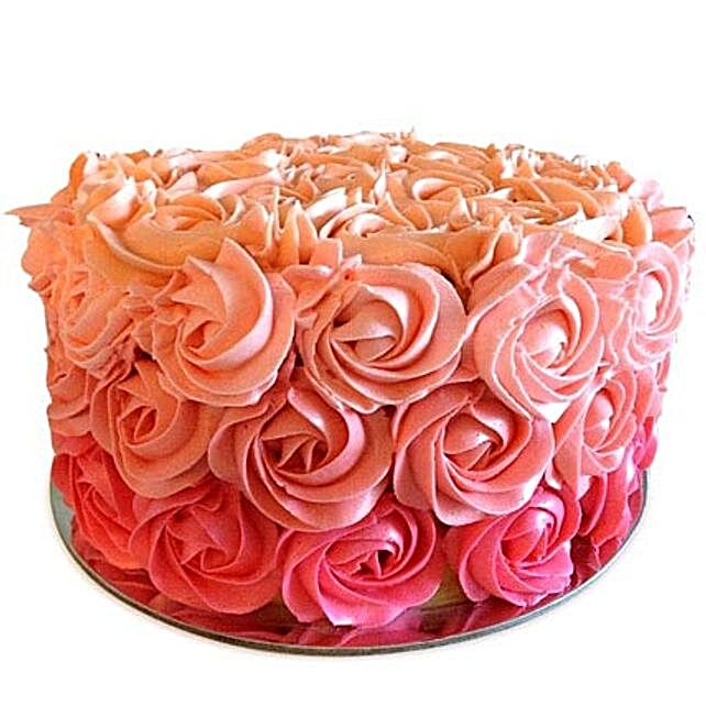 Three Row Rose Cake